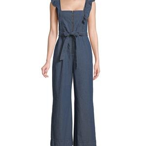 Free People Denim Jumpsuit